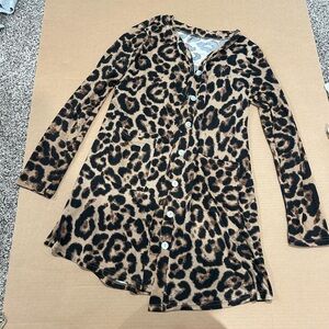 Long Leopard Top